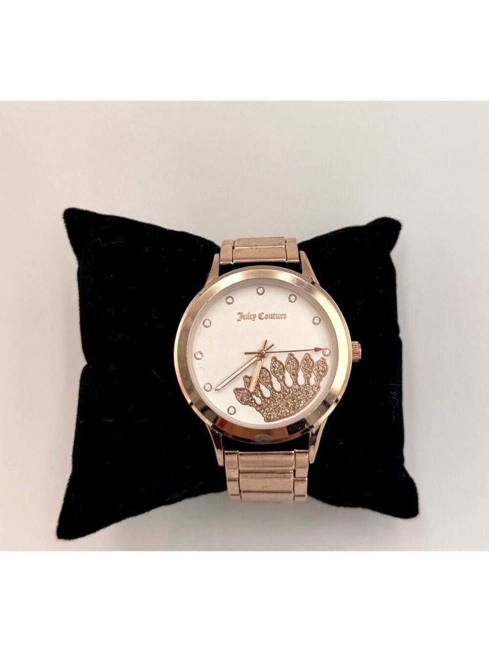 Juicy Couture Gold Crown Watch – Crystal Accents, Elegant Bracelet Style 2240 - Picture 1 of 3